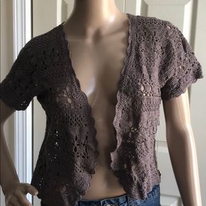Taupe Lightweight Bolero
